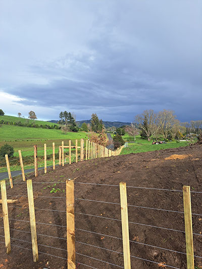 Post and batten farm fencing