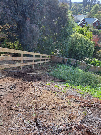 Post and rail fence